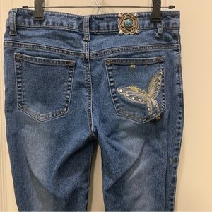 y2k low rise flared jeans